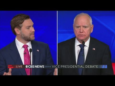 JD Vance, Tim Walz take stage in vice presidential debate