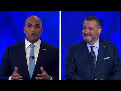 Ted Cruz and Colin Allred answer questions about fertility treatments during WFAA debate