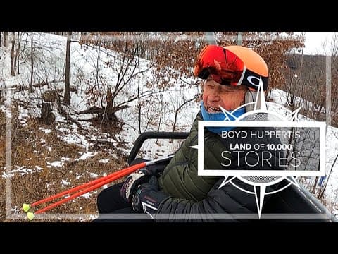 96-year-old with intriguing past still downhill skis the steep slopes