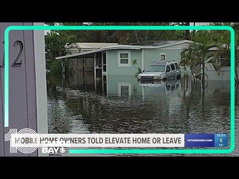 Mobile home owners in Pinellas County told to raise homes or leave ahead of hurricane season