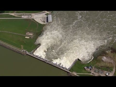 Crews continue to assess Lake Livingston Dam at risk of failure