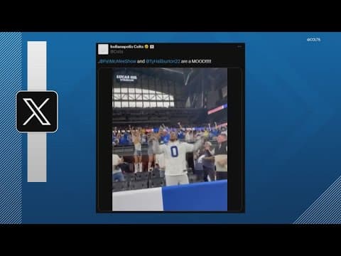 Tyrese Haliburton and Pat McAfee celebrate last-second Colts win against Broncos