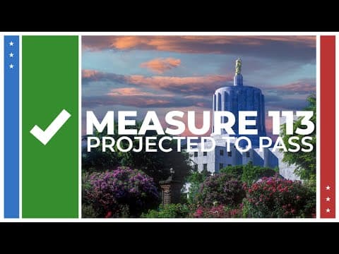 Oregon Measure 113 that will restrict legislative walkouts is projected to pass