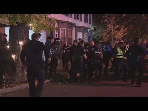 Officers pepper sprayed and punched at 'illegal' protest outside DNC headquarters, US Capitol Police