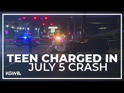 Teen arrested in Portland shooting now charged in crash that killed 2 teens