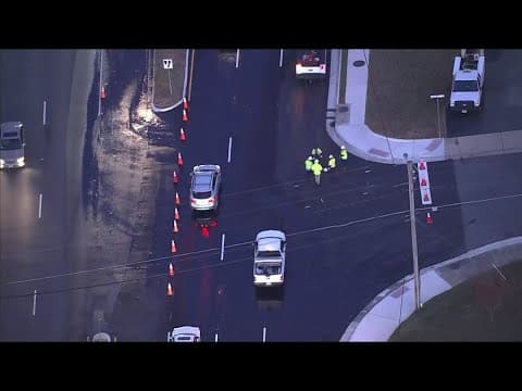 Water main break shuts down roads in Fairfax City