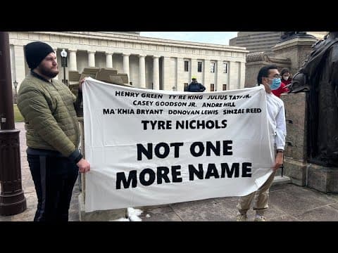 Dozens rally outside Ohio Statehouse demanding justice for Tyre Nichols