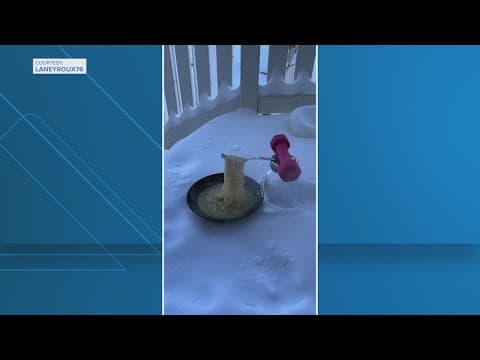 Freezing ramen noodle videos go viral amid Arctic blast