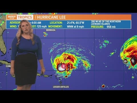 Sunday morning tropical update: Category 2 Hurricane Lee will move slowly this week, other spots to