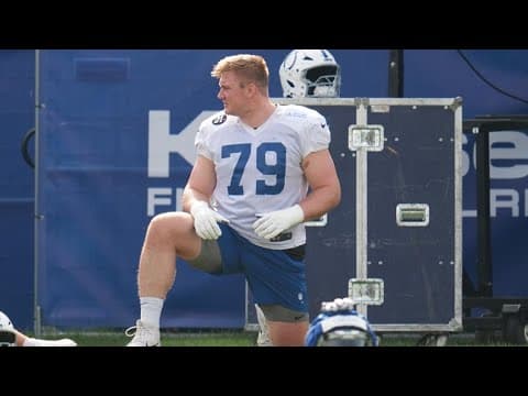 Colts left tackle Bernhard Raimann talks 4-year, $100 million contract extension