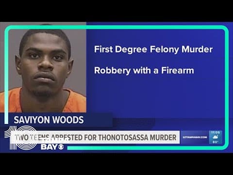 HCSO: 2 teens arrested in connection to man found dead in car in Thonotosassa