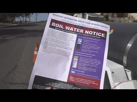 Tierrasanta boil water notice