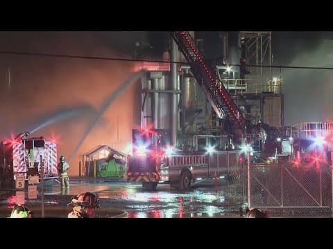 Investigators looking into what sparked fire at east Columbus oil refinery
