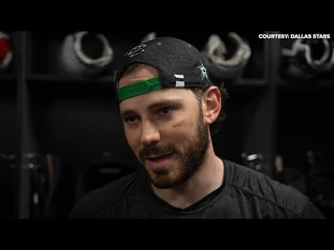 Dallas Stars' Wyatt Johnston, Tyler Seguin and Jamie Benn speak ahead of Game 6 against Avalanche