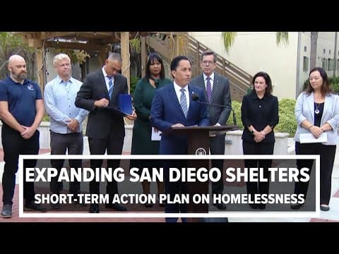 San Diego announces expanded shelter options (full press conference)