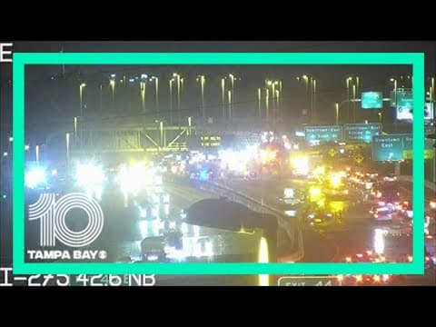 Crash causing major delays on northbound I-275 in Tampa