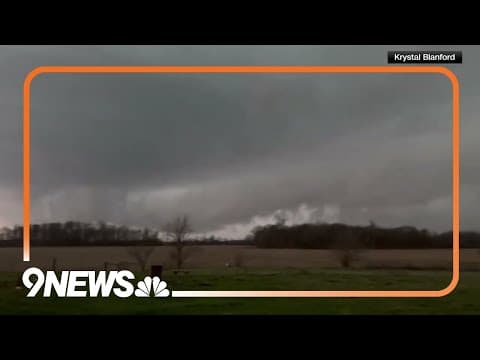 Indiana funnel cloud caught on camera