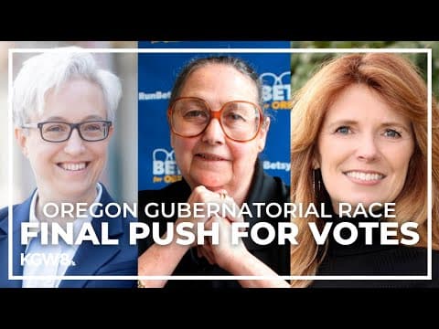 Oregon candidates for governor meet with voters in final push ahead of Election Day