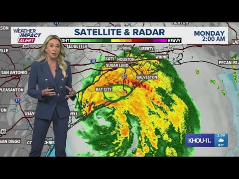 Hurricane Beryl 2 a.m. update: Watch KHOU 11 team coverage