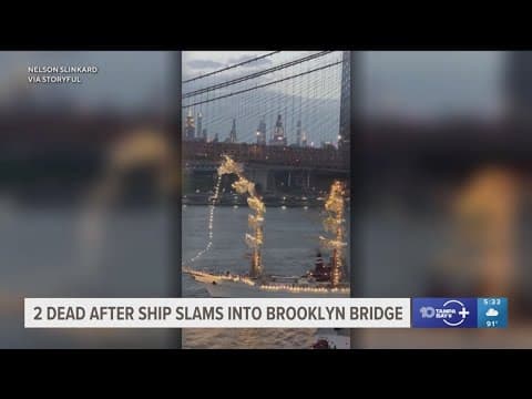 Federal officials investigating Mexican tall ship's crash into Brooklyn Bridge