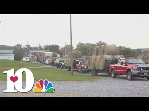 Farmers bring hay and feed to Greene Co. after Helene flooding impacts