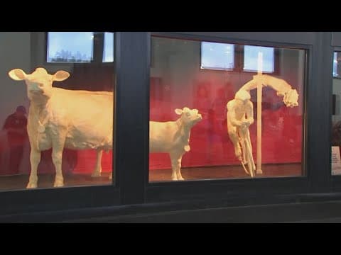 2024 Ohio State Fair butter cow display honors nation's elite athletes