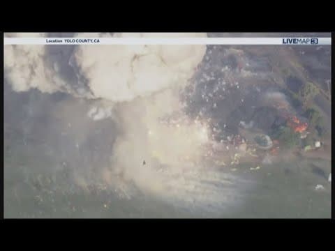 California firework warehouse explosion causes massive fire, prompts evacuations