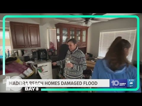 Homes in Madeira Beach damaged by flooding from Gulf storm