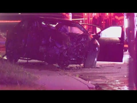 2 hospitalized after crash during police chase on Indianapolis' east side