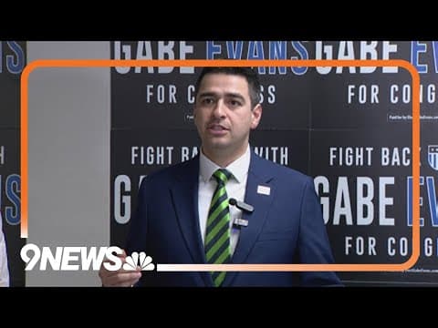 Evans speaks after Caraveo concedes in Colorado's 'swingy' 8th Congressional District race