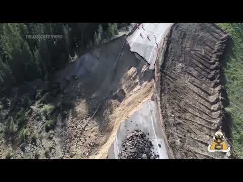 Massive chunk of Wyoming's Teton Pass crumbles; unclear how quickly the road can be rebuilt