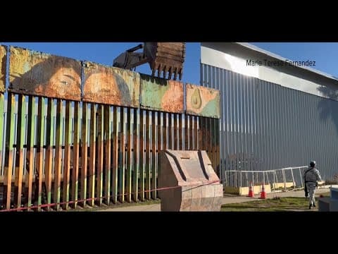 Community members preserve 20 sections of art-covered border wall