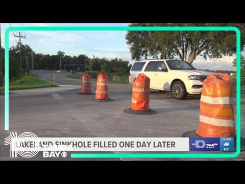 Lakeland sinkhole filled, but concerns still linger
