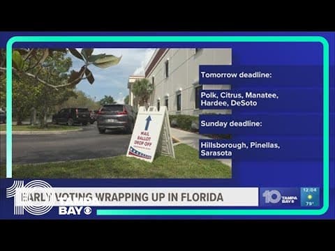 Early voting wraps up across Tampa Bay area