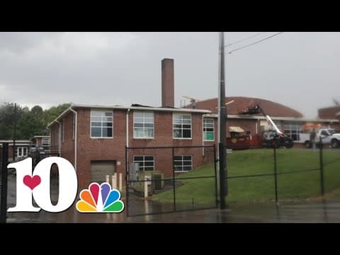 Knox Alternative Education's roof damaged in storms
