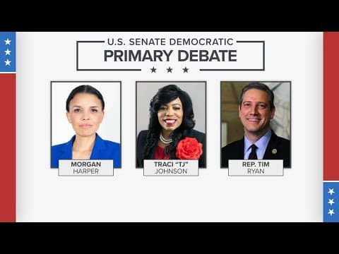 Democratic candidates debate for US Senate seat in Ohio