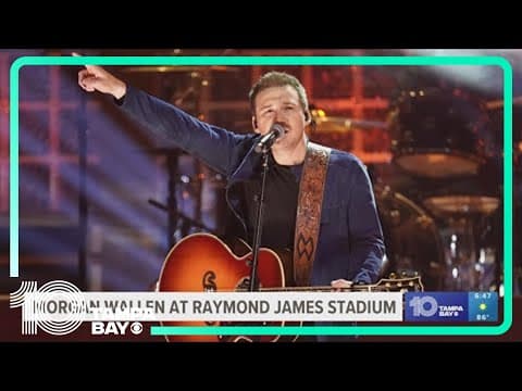 Morgan Wallen performing at RayJay: Traffic closures drivers should know about