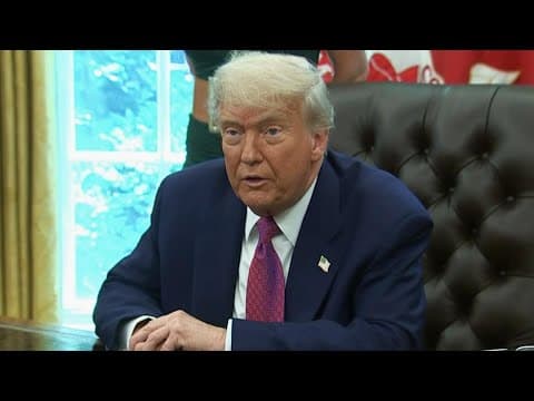 Donald Trump speaks to press in the Oval Office (June 10, 2025)