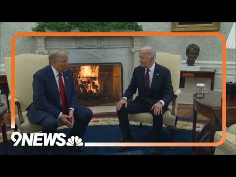 Trump and Biden shake hands in historic Oval Office moment​​​​​​​