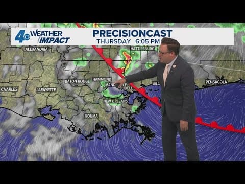 New Orleans Weather: Spotty showers Thursday and rain Friday ahead of cold front