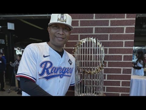 Hometown hero gets World Series win with the Texas Rangers