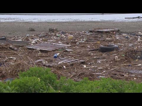 Field of trash near Tijuana River Valley still there six weeks post-flood