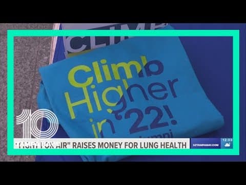 Hundreds of people gather for Fight For Air Climb in Tampa