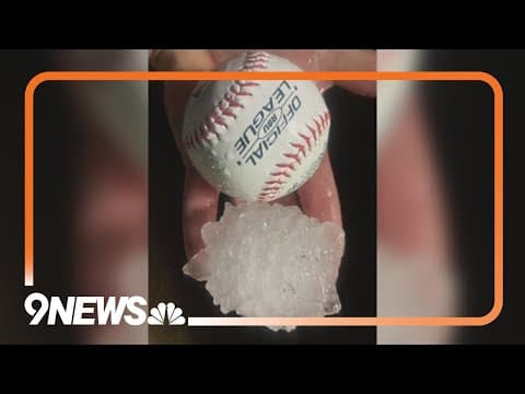 Large hail, strong winds cause damage in northeast Colorado