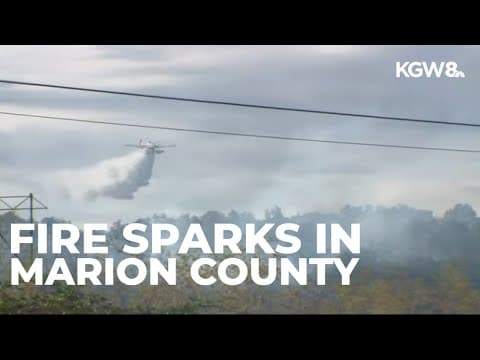 Crews battle grass fire in Marion County; Evacuations issued after crash sparks blaze