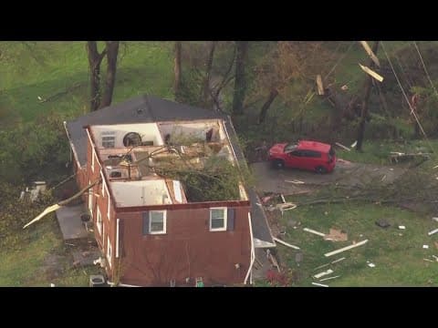 Potential tornado rips through southern Indiana, Kentucky, leaving some people homeless