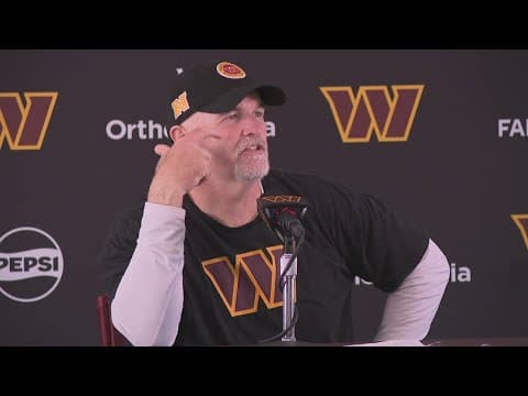 Dan Quinn tells players what they need to show him to make the team