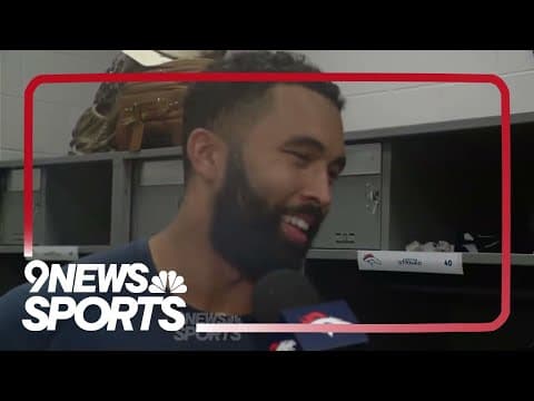 Justin Strnad on getting to Aaron Rodgers in Broncos win at MetLife