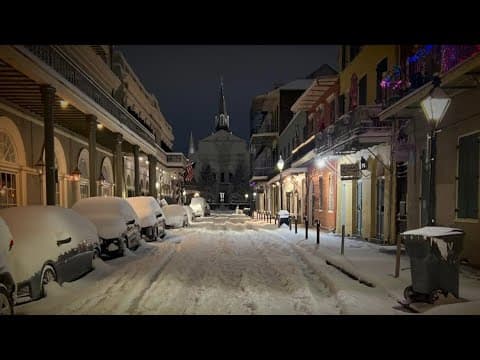 Flashback to the rare sight of snow in the French Quarter! Check out this beautiful moment