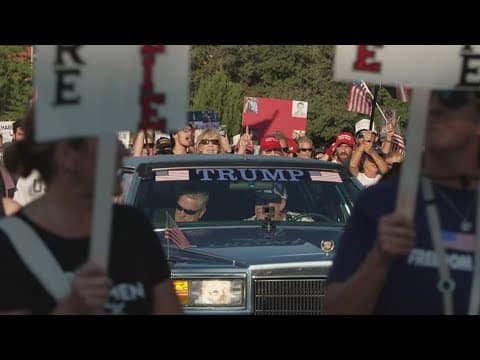 Supporters of Charlie Kirk rally and march in Fort Worth